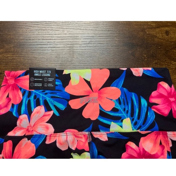 🛑{SOLD}PINK Victoria Secret Ultimate Collection High Waist 7/8 Ankle Leggings - Picture 5 of 8